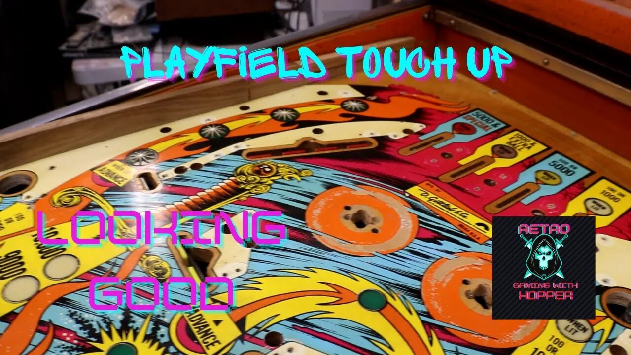 1978 Gottlieb Sinbad Playfield Touch Up Lets Get Her Looking Good Ep 6