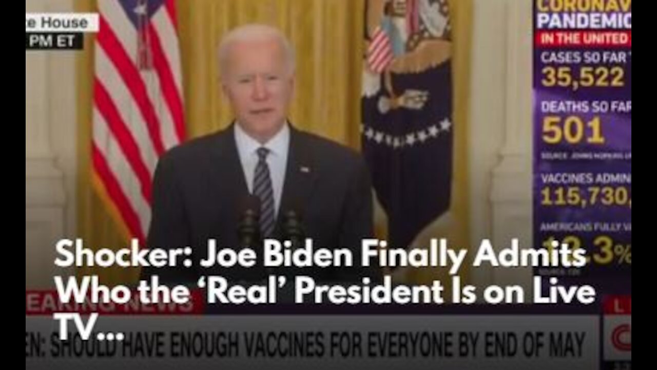 Shocker, Joe Biden Finally Admits Who the ‘Real’ President Is on Live TV