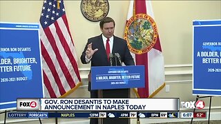 Gov. DeSantis plans announcement in Naples Friday