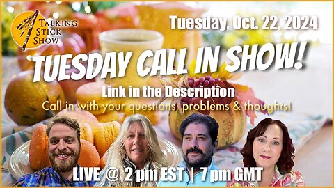 Talking Stick Show - Call into the show! Join the Zoom room below