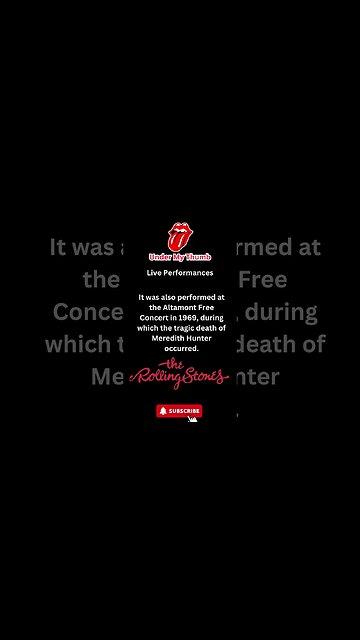 Under My Thumb Live Performances #shorts #rollingstones #rocknroll