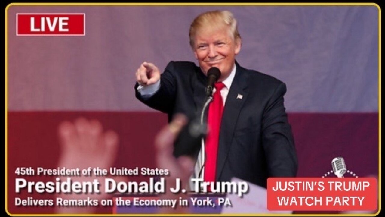 LIVE: President Trump Delivers Remarks on the Economy in York, PA - 8/19/24