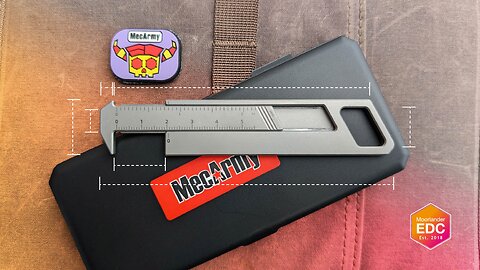 Pocket measurements MADE EASY - MecArmy RU01 EDC Calipers