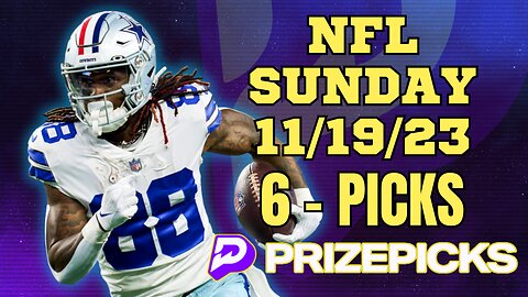 PRIZEPICKS | BEST PICKS WEEK 11 #NFL SUNDAY | 11/19/2023 | PROP BETS | #BESTBETS | #FOOTBALL | TODAY