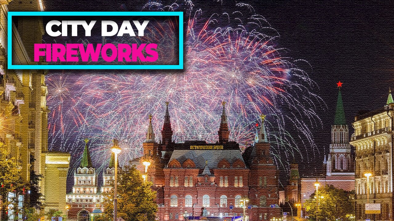 Fireworks in Moscow