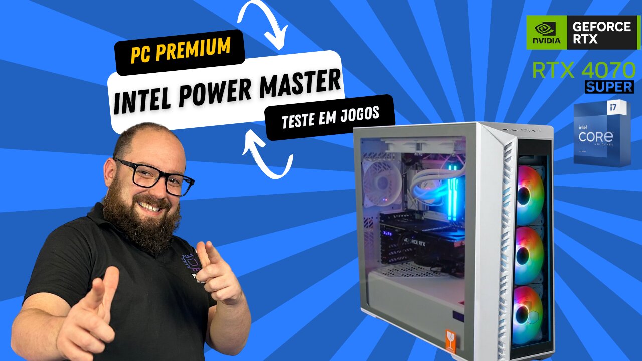 Intel Power Master: PC Gamer com i7 13700K e RTX 4070 SUPER | Montagem e Teste💥 #PCGamer #MontagemPC