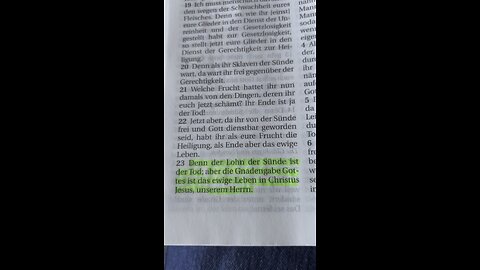 Römer 6:23 Schlachter 2000