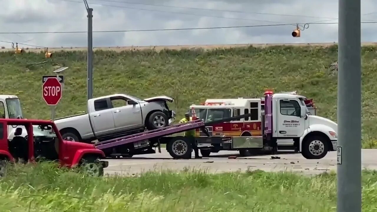 Crash On US 87 North And FM 2105 On June 1, 2023