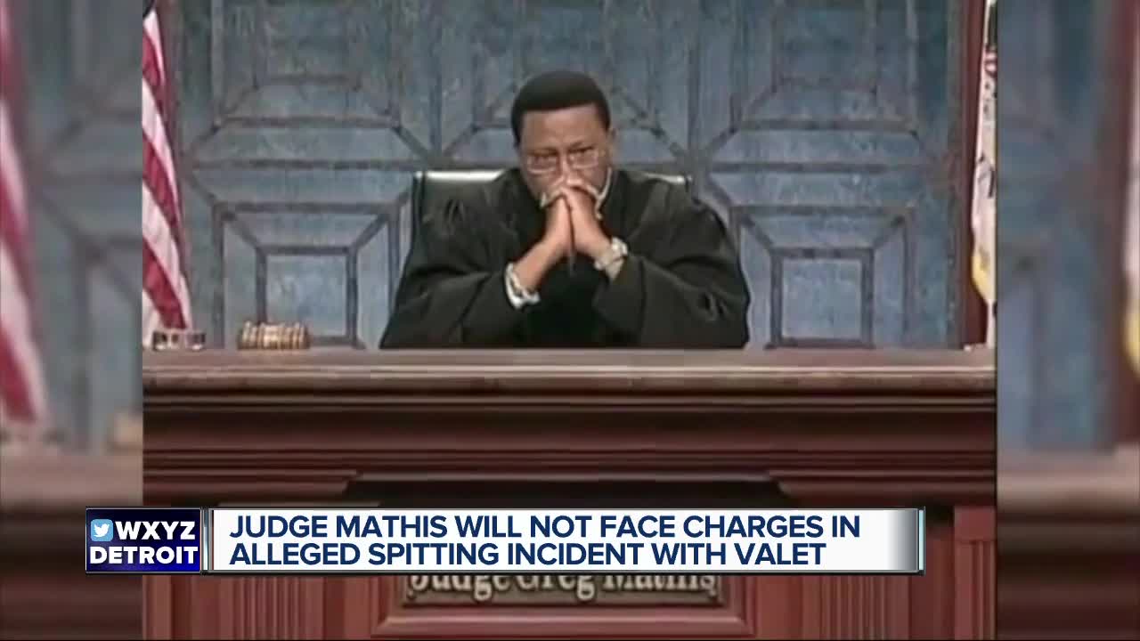 Mathis won't be charged in alleged spitting incident at Flood's Bar