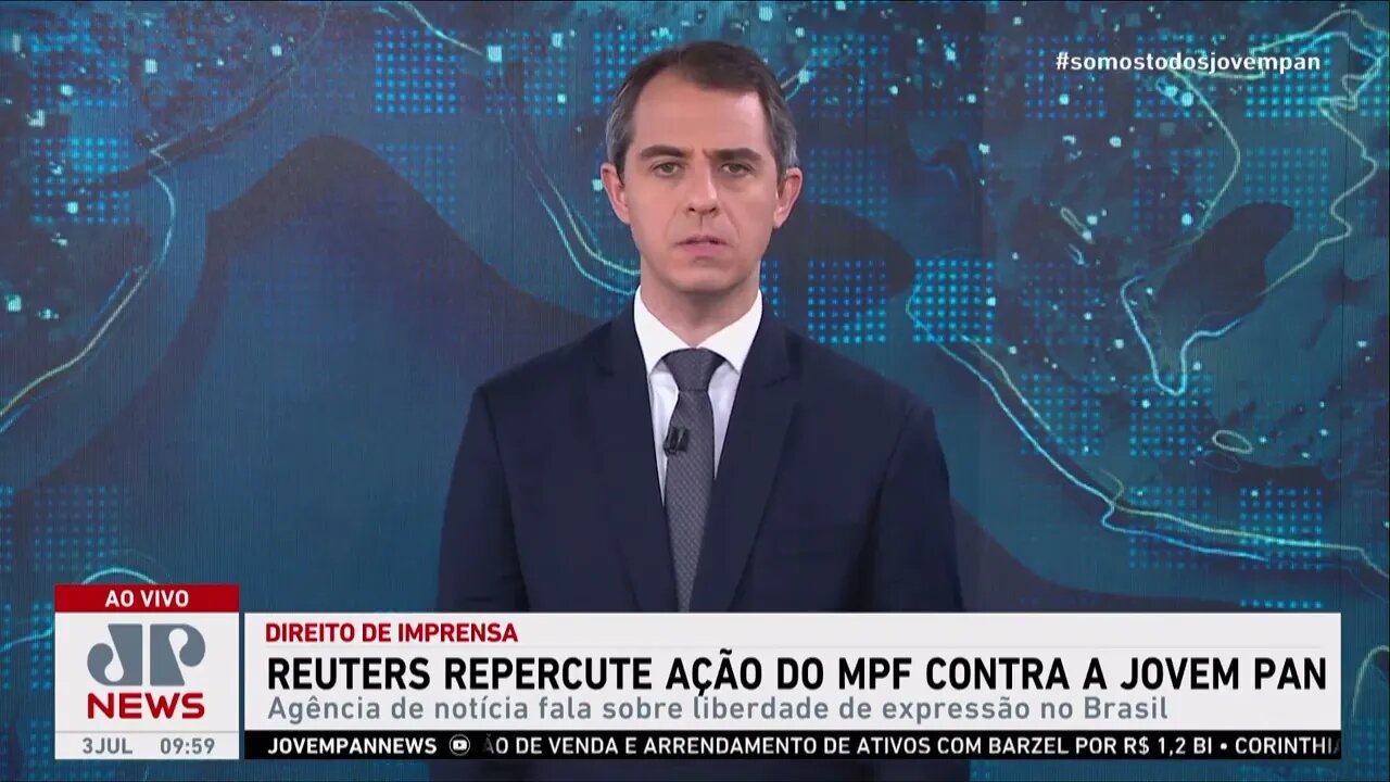 Agência internacional Reuters repercute ação do MPF contra a Jovem Pan