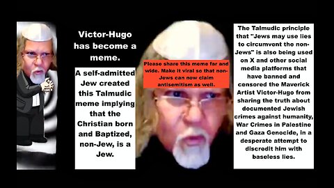 Victor Jewgo Meme Goes Viral Jew Creates Campaign To Stop Spread of Evil Talmud Truth Jewish History