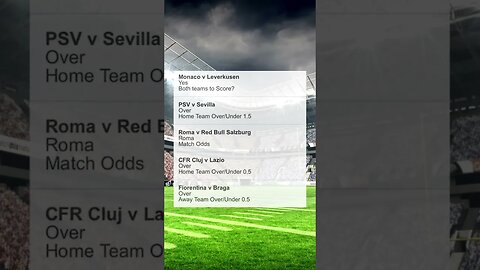 23/02 Europa League & Conference League Accumulator betting tips #europaleague #uecl #soccer #shorts