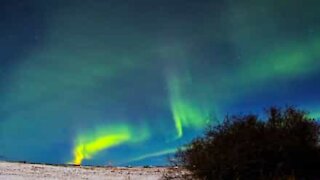 De superbes aurores boréales au Canada