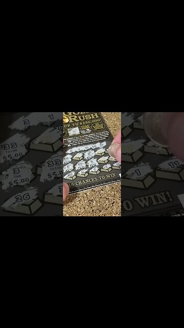 Winning Gold Rush Scratch Off! #lottery