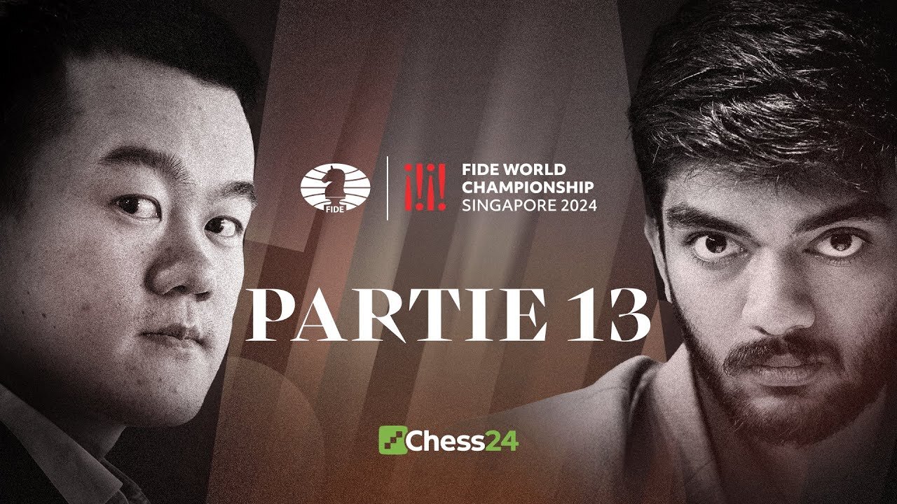 ÉCHECS | 13ᵉ Partie du CHAMPIONNAT DU MONDE FIDE | Ding Liren vs Gukesh Dommaraju [Flokossama]