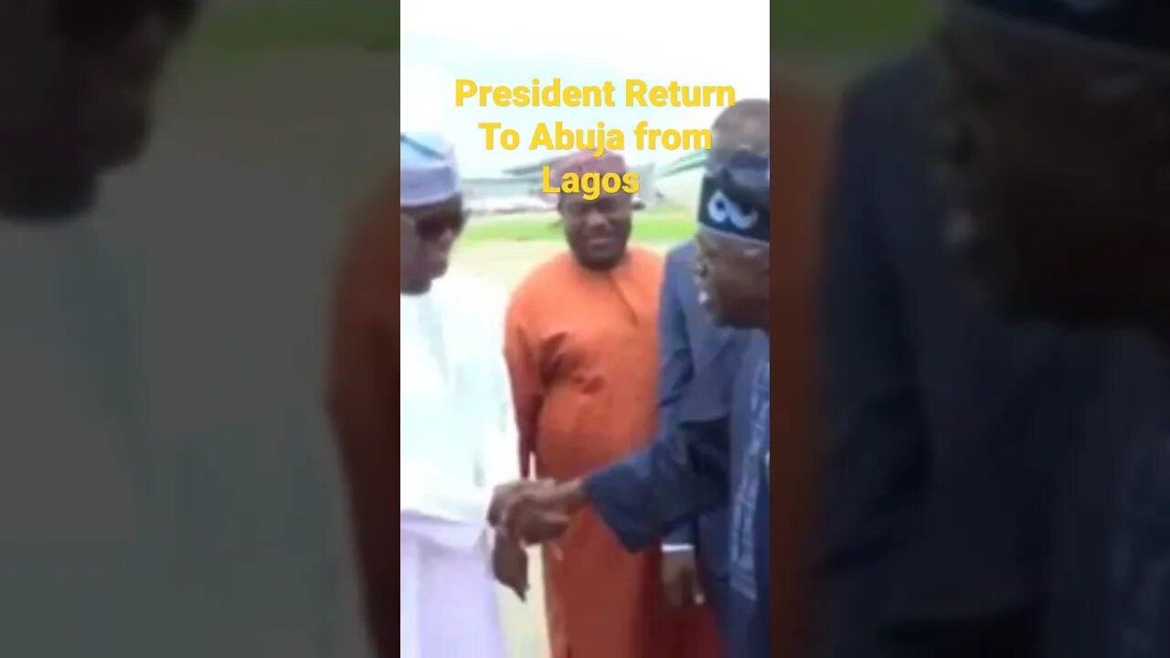 President Return To Abuja from Lagos #tinubu