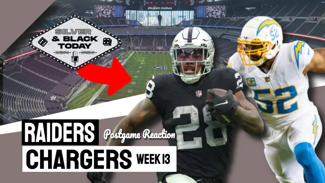 Raiders Beat Chargers for 3rd Straight Win - Postgame Show