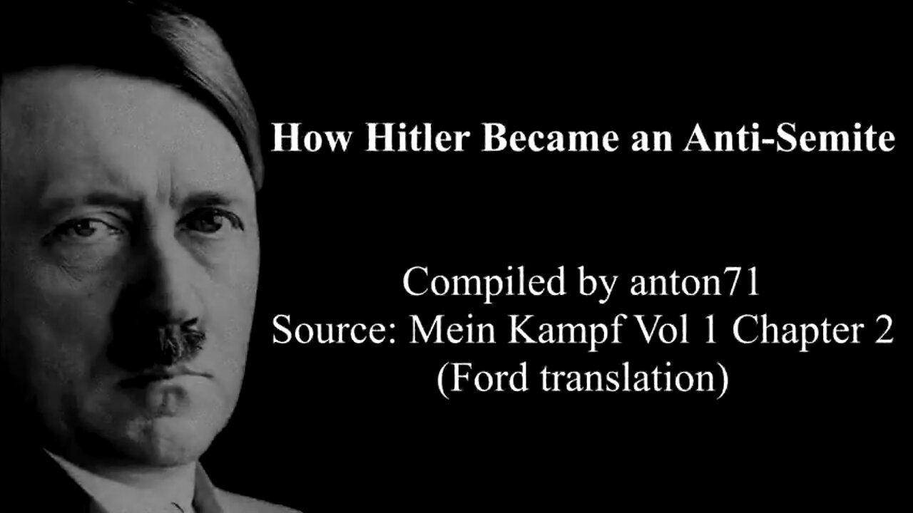 How Hitler became an Anti-Semite