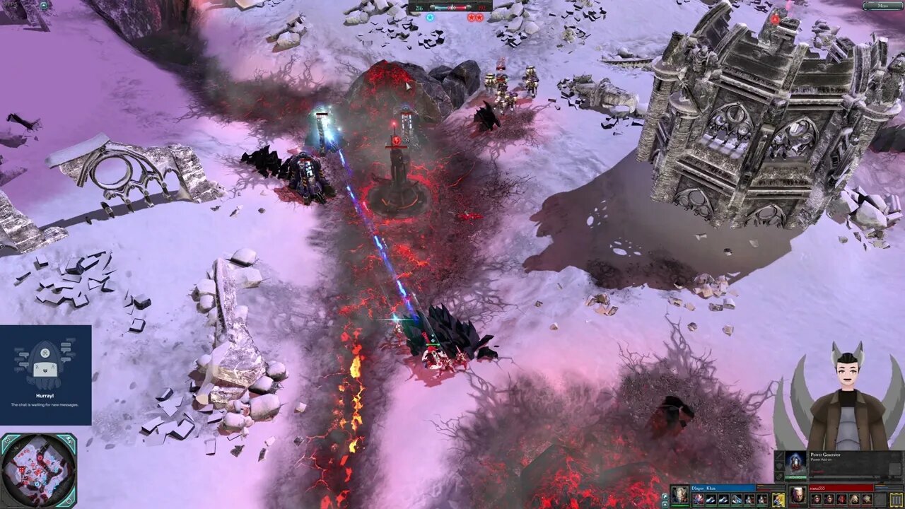 D1ngus Khan (Warlock) vs Zensai555 (Force Commander) || Dawn of War 2: Elite Mod