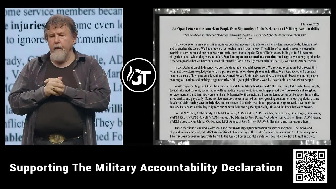 (MUST WATCH) Military Accountability Declaration - We The People Take Back America NOW!