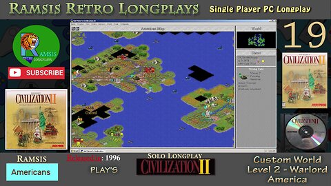 Sid Meier's Civilization II | 1996 | Windows PC | Warlord | America - Episode #19 | Let's Play