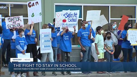 DPS families protest district's reversal to remote learning