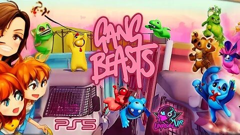 Gang Beasts — веселая многопользовательская игра для всей семьи 🟡🟢🔴🔵 #VR #UnrealVR #PS5 #Moldova