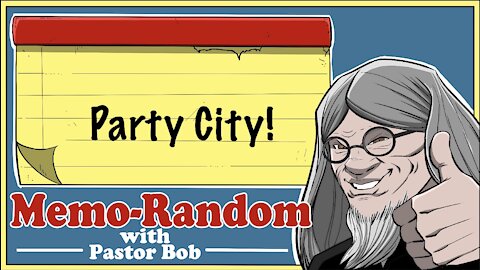 PARTY CITY / Memo Random with Pastor Bob #shorts