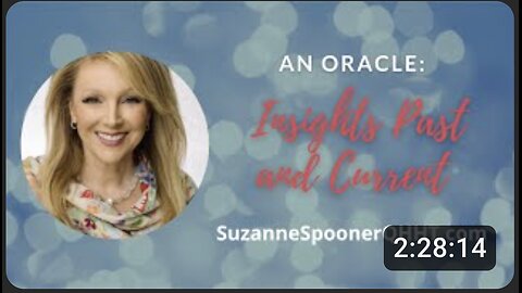 An Oracle: Insights Past and Current ~ Suzanne Spooner QHHT