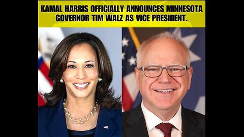 Kamala Harris Chose Tim Walz as her VP! #worldnews #uscandidate2024