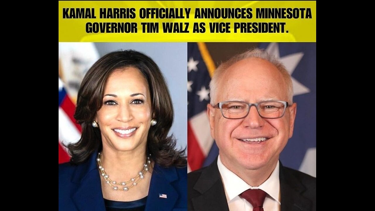 Kamala Harris Chose Tim Walz as her VP! #worldnews #uscandidate2024