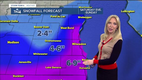 Weekend winter storm expected to bring several inches of snow to SE Wisconsin