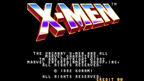 X-Men, Arcade Game, Konami 1992, long play