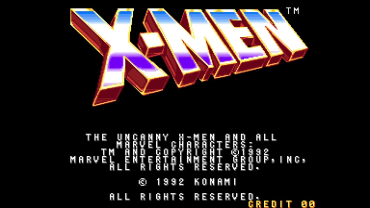 X-Men, Arcade Game, Konami 1992, long play