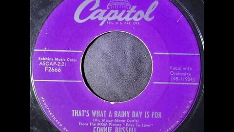 Connie Russell, Harold Mooney - That's What a Rainy Day Is For