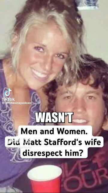 Men and Women. Did Matt Stafford‘s wife disrespect him? #shorts #dating #relationship #marriedlife