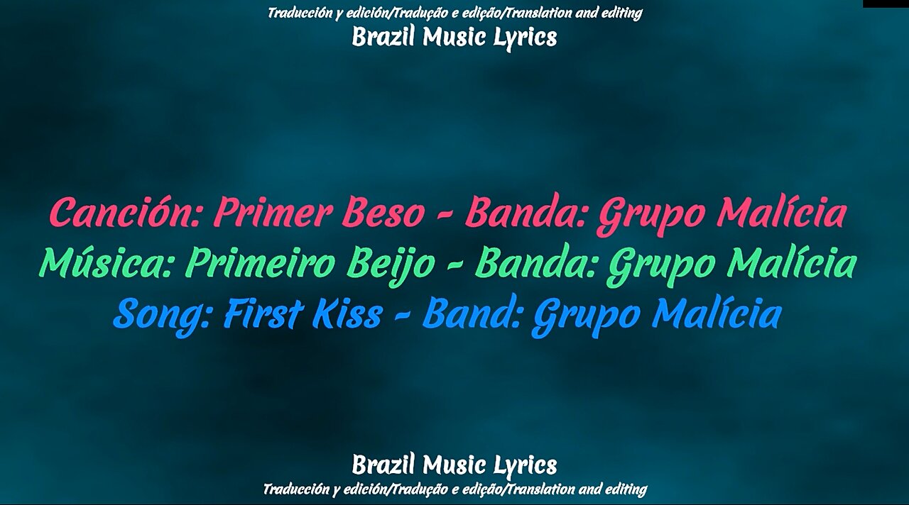 Brazilian Music: First Kiss - Band: Grupo Malícia