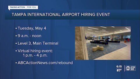 Tampa International Airport hiring to fill more than 300 positions