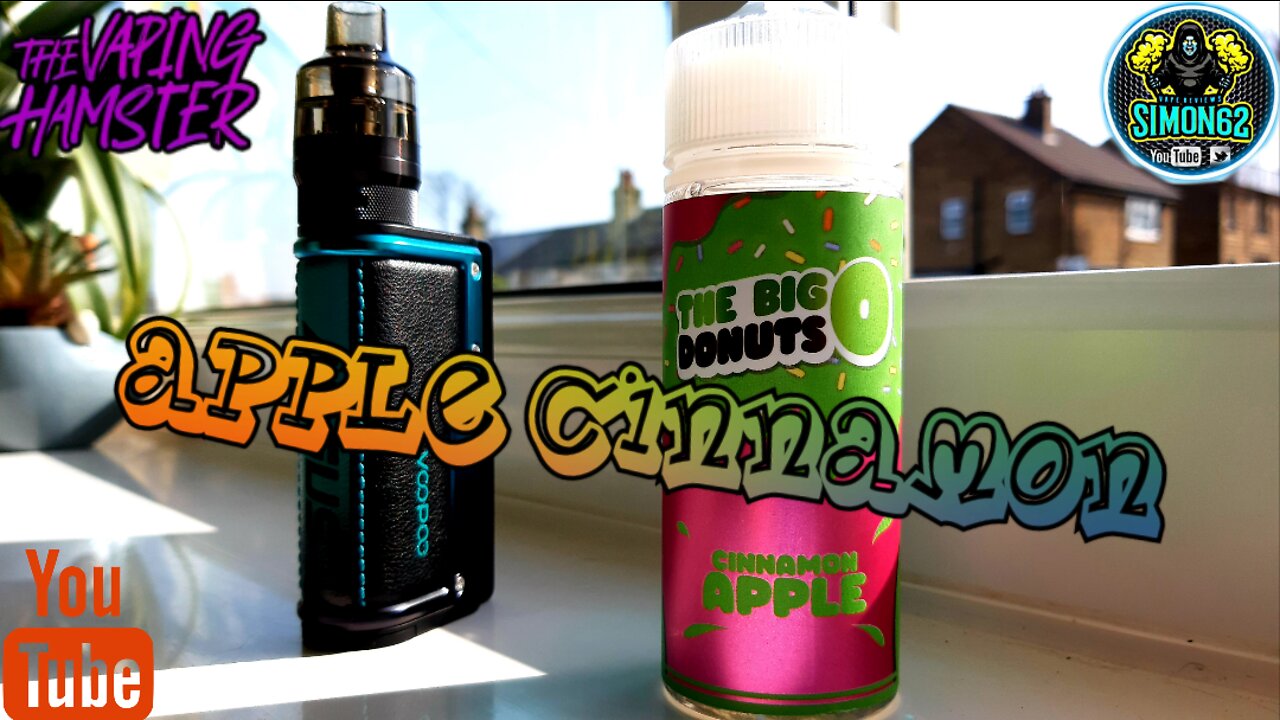 APPLE CINNAMON "THE BIG DONUTS" E-LIQUID REVIEW 🔞 #thevapinghamster#eliquidreview#vape