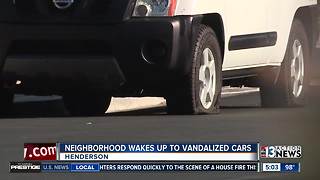 Multiple tires slashed in Henderson neighborhood