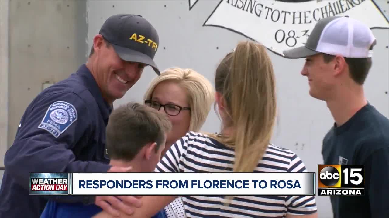 Phoenix search and rescue team returns home after helping Hurricane Florence victims