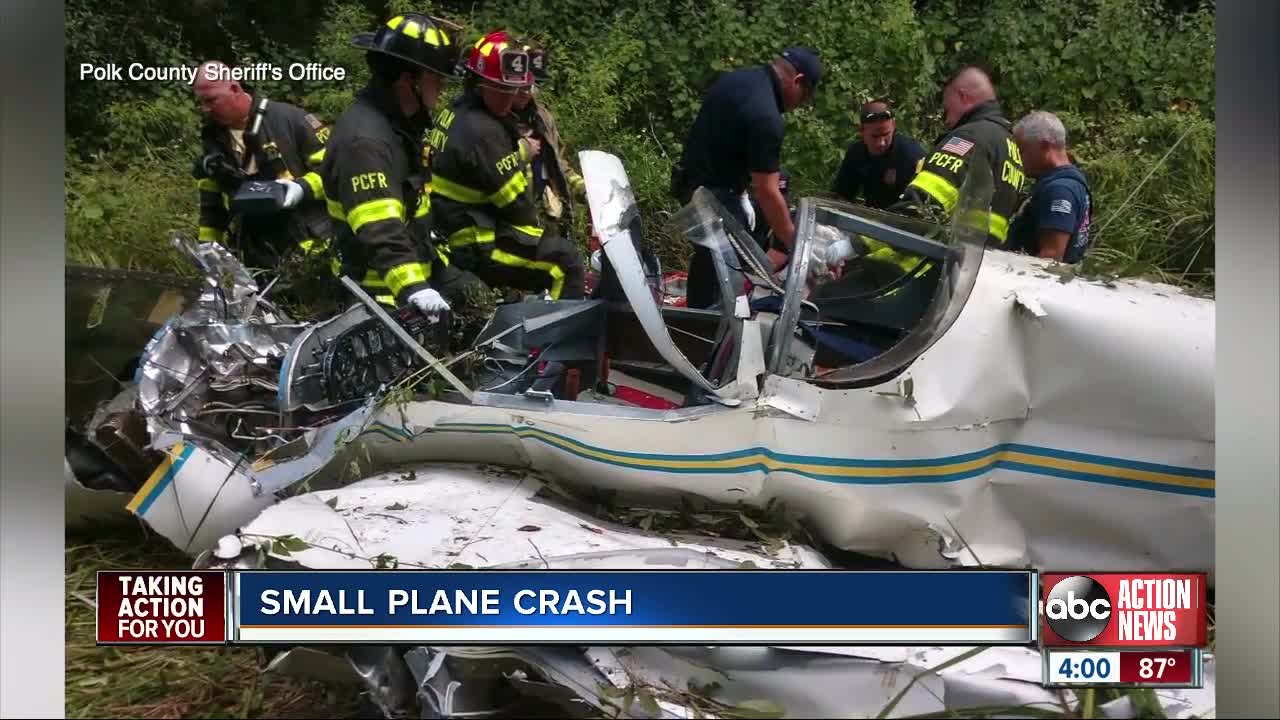 Small plane crashes in Mulberry