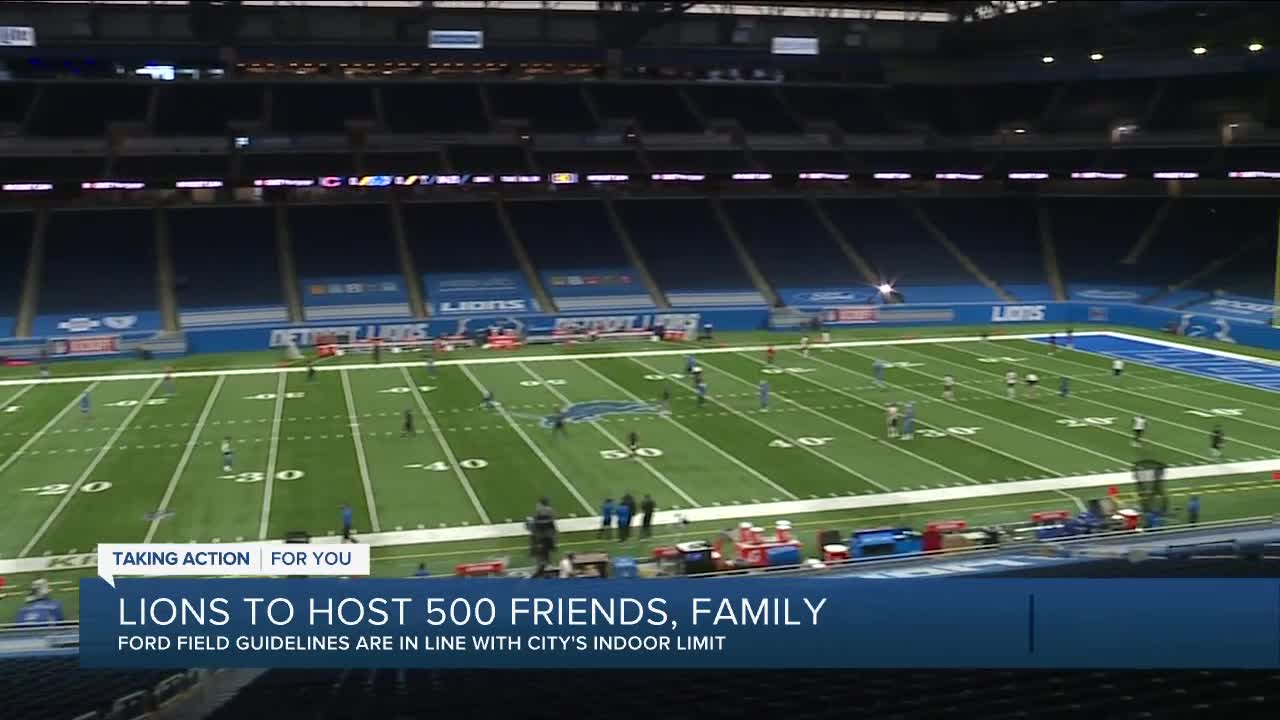 Lions to host 500 friends, family members at Sunday's game