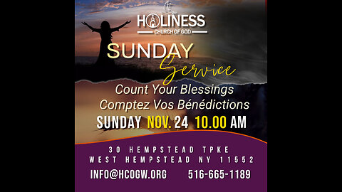 HCOG || Sunday Service 10AM 11/24/2024