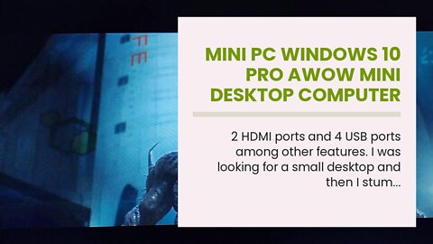 Mini PC Windows 10 Pro AWOW Mini Desktop Computer Intel Atom x7-E3950,8GB DDR4 128GB SSD 4K@30H...