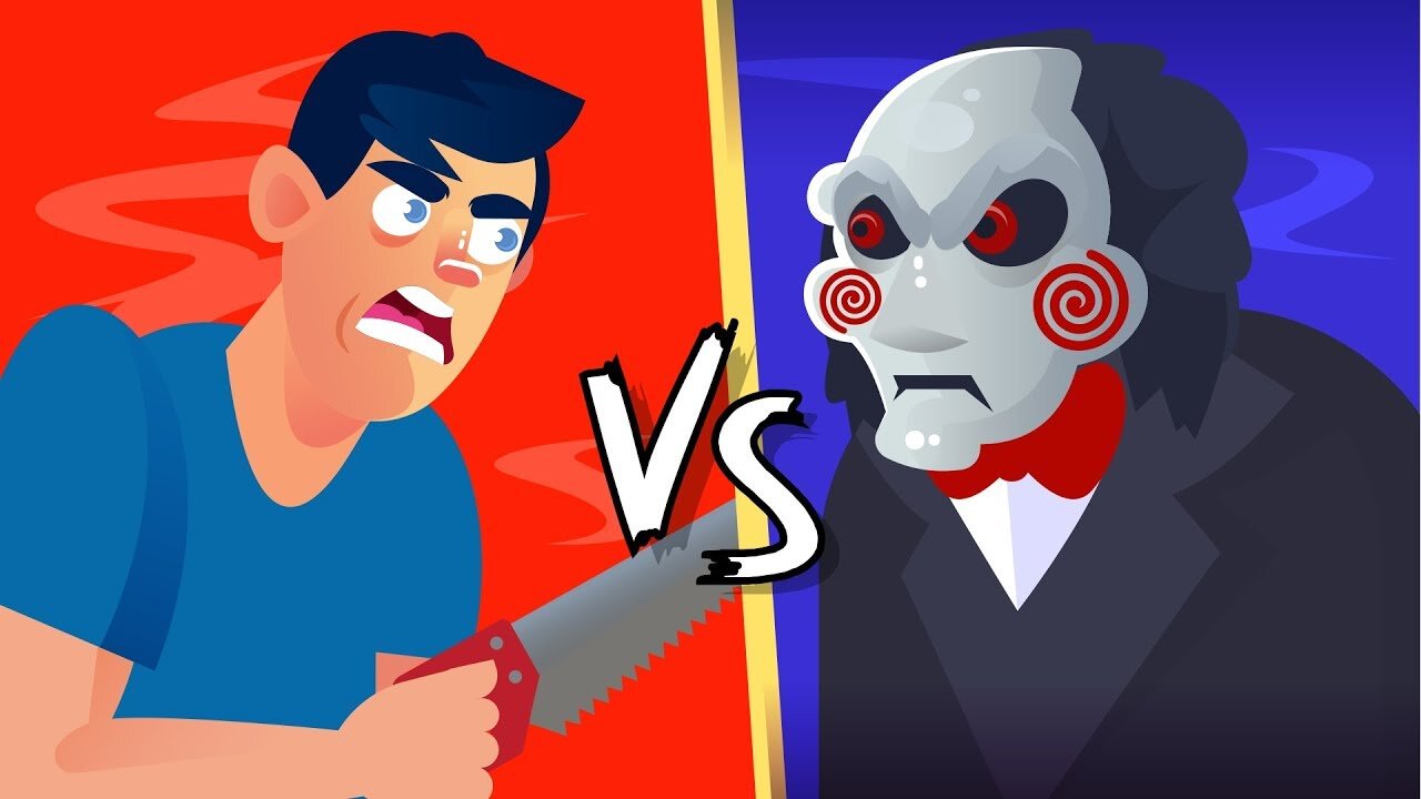 YOU vs JIGSAW (Saw Movie) Could You Defeat and Survive Him -- FUNNY ANIMATION CHALLENGE