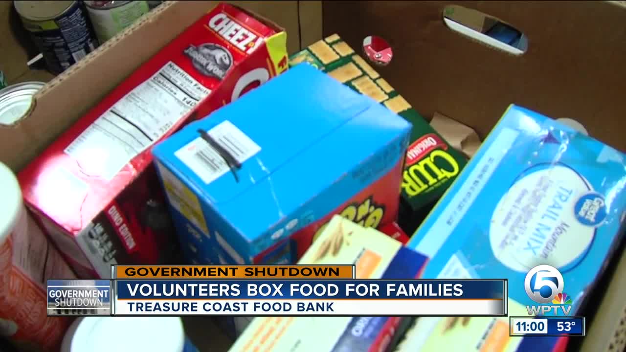 Treasure Coast Food Bank collecting food for federal employees impacted by shutdown