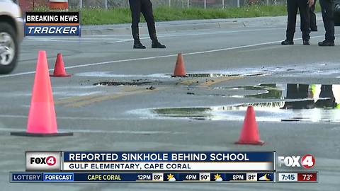 Possible sinkhole near Cape Coral schools