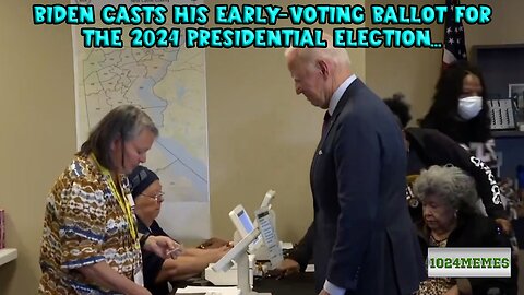 BIDEN CASTS HIS BALLOT FOR THE 2024 PRESIDENTIAL ELECTION [MEME]