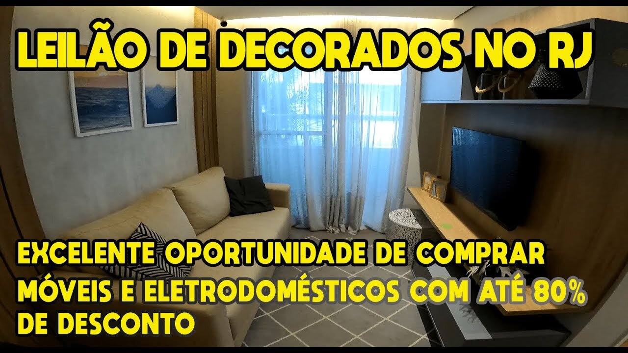 LEILÃO DE MÓVEIS ELETRODOMÉSTICOS E ELETRÔNICOS *NOVOS* COM ATÉ 80% DE DESCONTO *itens de decorados*